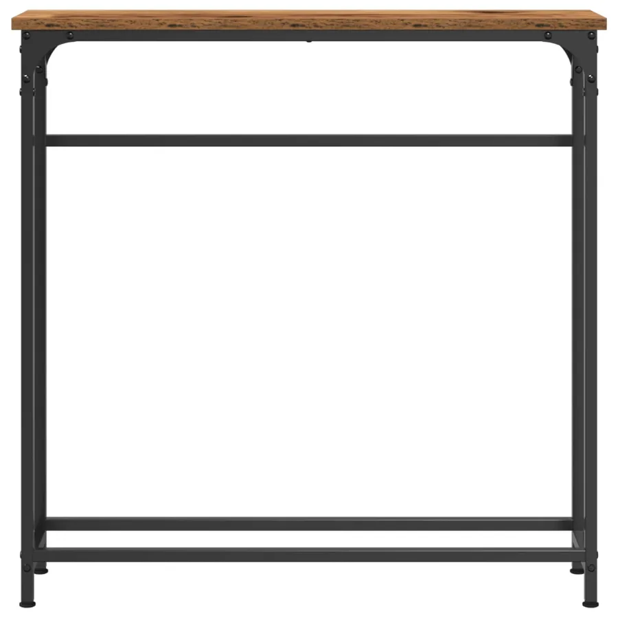 Table console Bois ancien 75 x 19,5 x 75 cm Bois d'ingénierie - 5