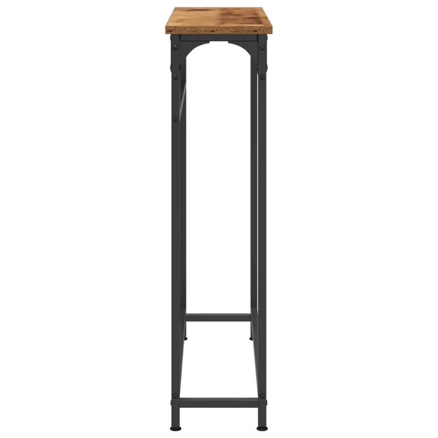 Table console Bois ancien 75 x 19,5 x 75 cm Bois d'ingénierie - 6