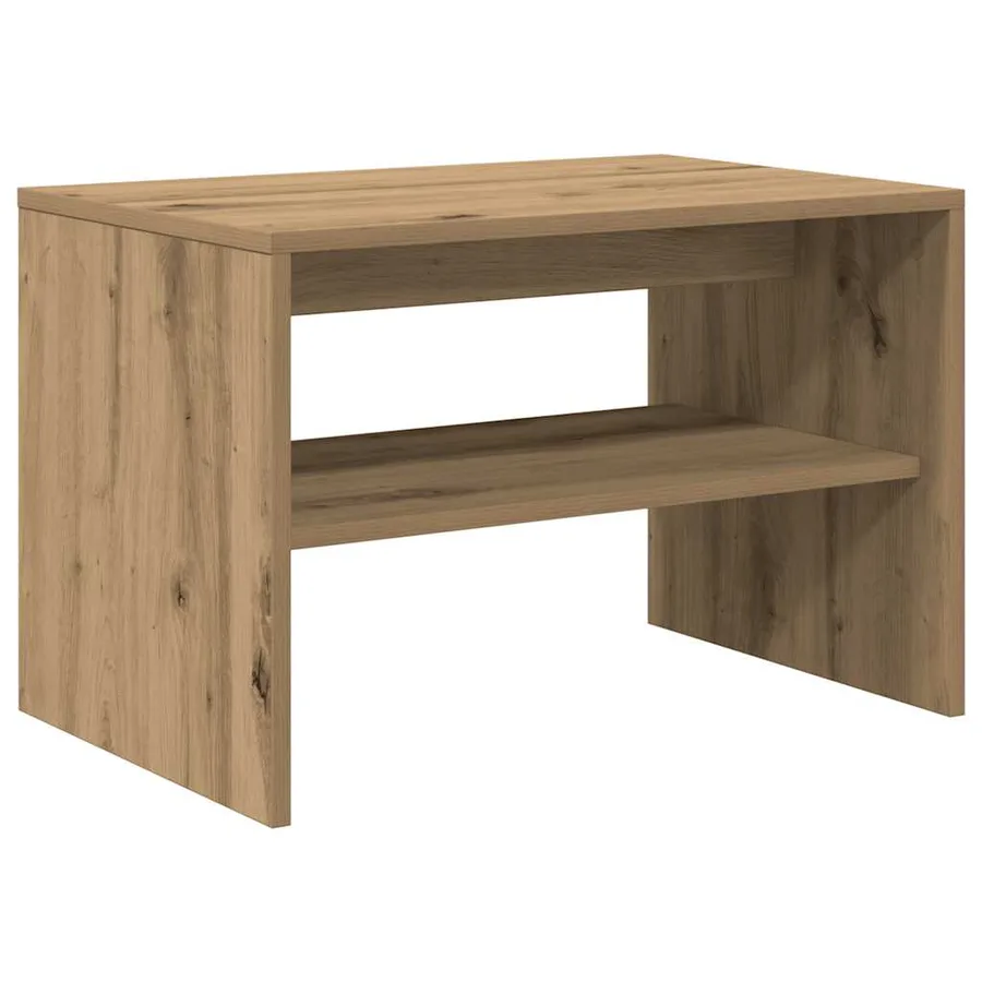 Meuble TV chêne artisanal 60x40x40 cm bois d'ingénierie - 2