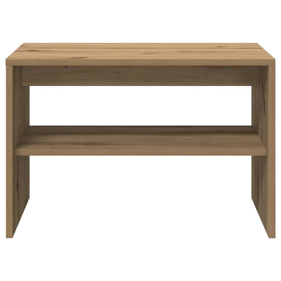 Meuble TV chêne artisanal 60x40x40 cm bois d'ingénierie - 5