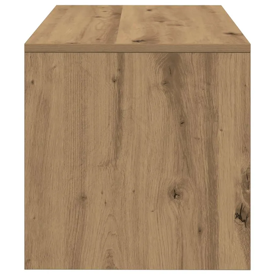 Meuble TV chêne artisanal 60x40x40 cm bois d'ingénierie - 6