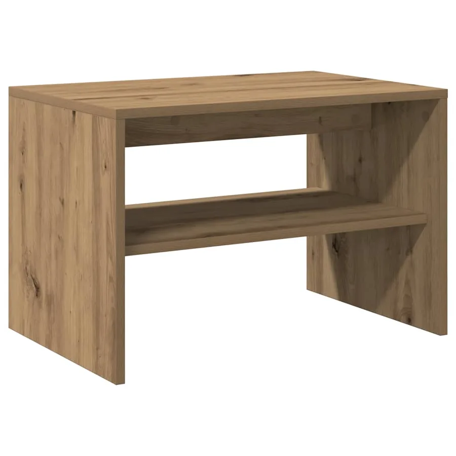 Meuble TV chêne artisanal 60x40x40 cm bois d'ingénierie - 7