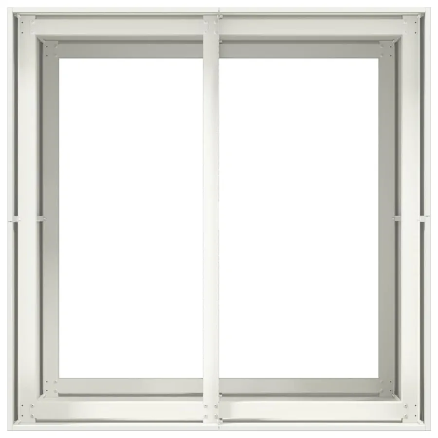 Jardinière blanc 80x80x80 cm acier - 5