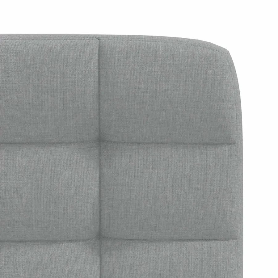 Chaises à manger lot de 4 gris clair tissu - 7