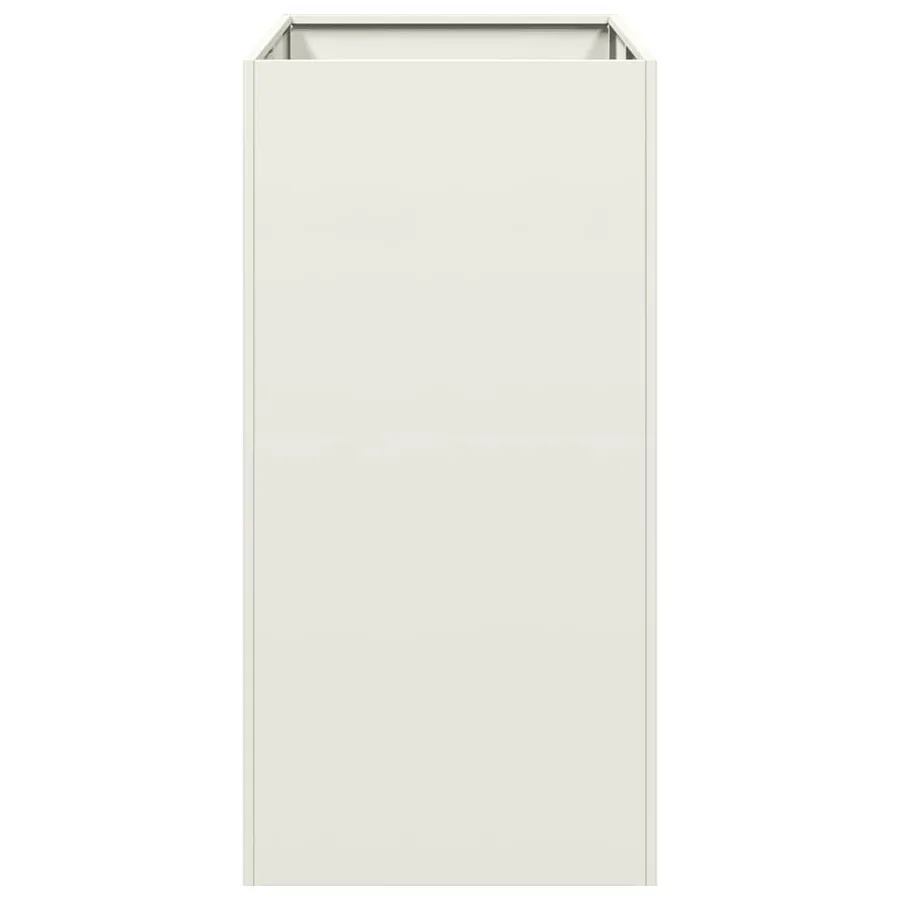 Jardinière blanc 40x80x80 cm acier - 4