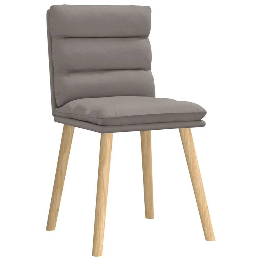 Chaises à manger lot de 4 taupe tissu - 3