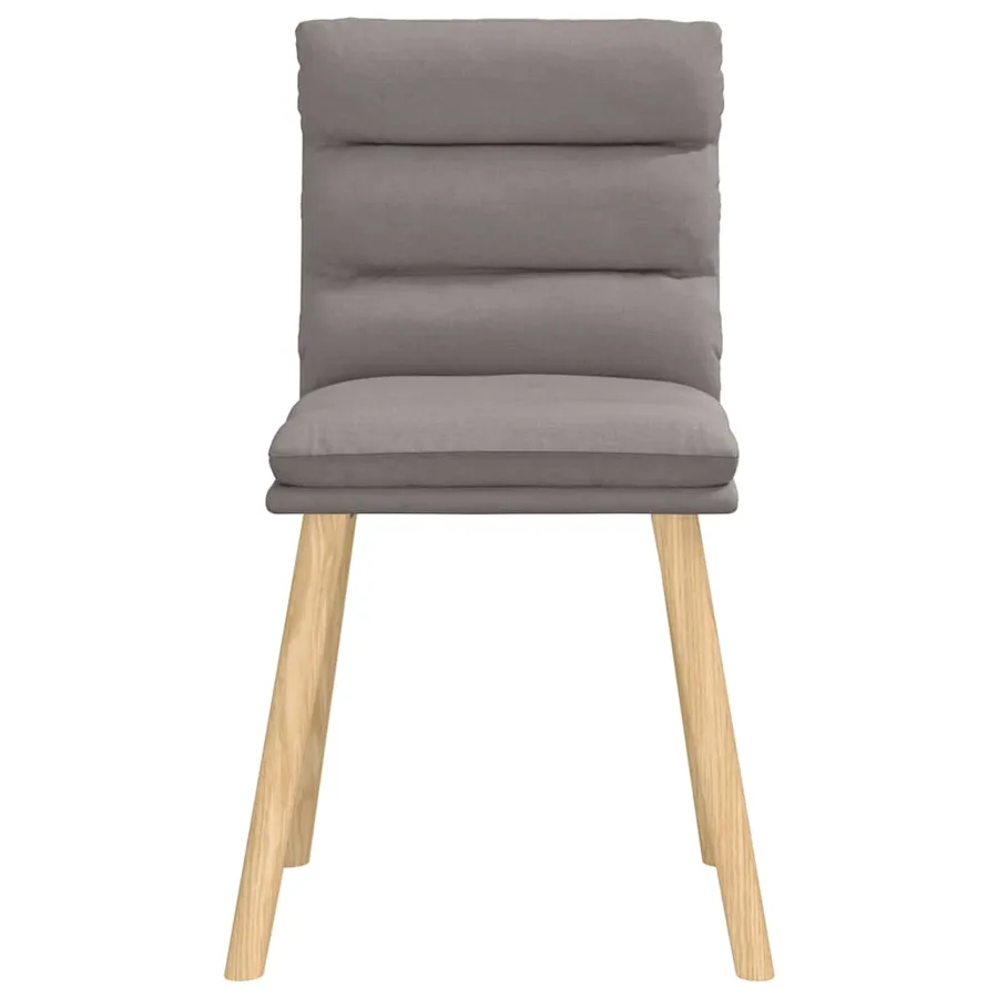 Chaises à manger lot de 4 taupe tissu - 4