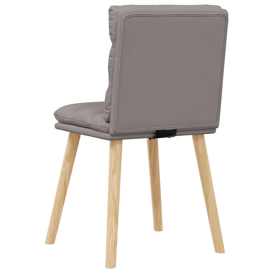 Chaises à manger lot de 4 taupe tissu - 6