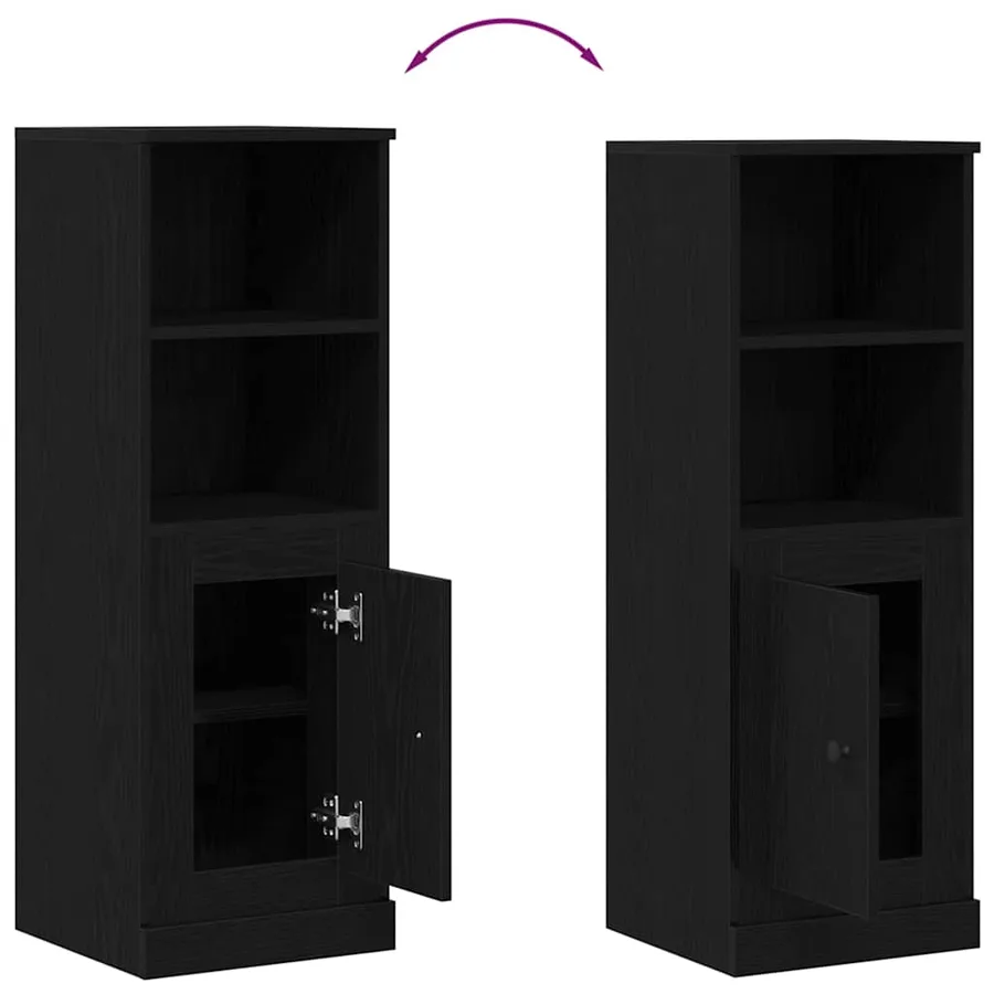 Highboard Chêne noir 36 x 35,5 x 103,5 cm Bois d'ingénierie - 8