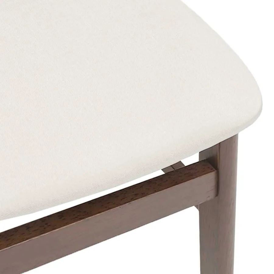 Chaises à manger coussins 2 pcs marron bois massif caoutchouc - 8