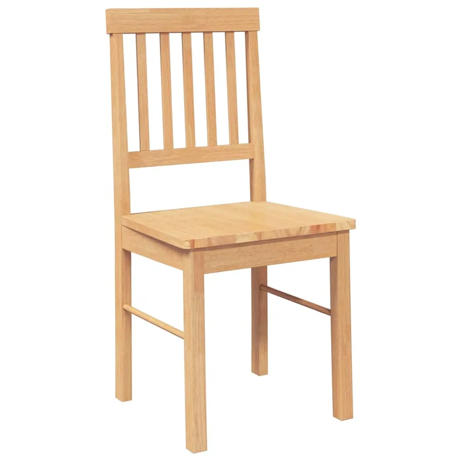 Chaises à manger 2 pcs bois massif caoutchouc - 4