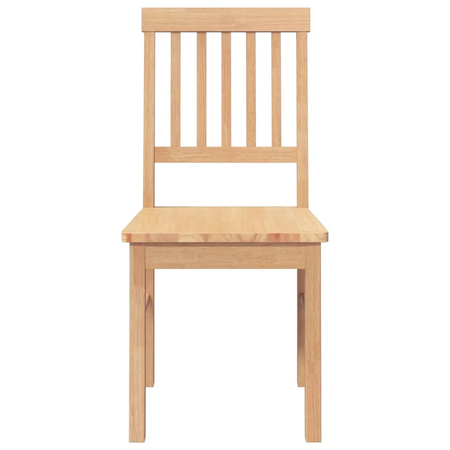Chaises à manger 2 pcs bois massif caoutchouc - 5