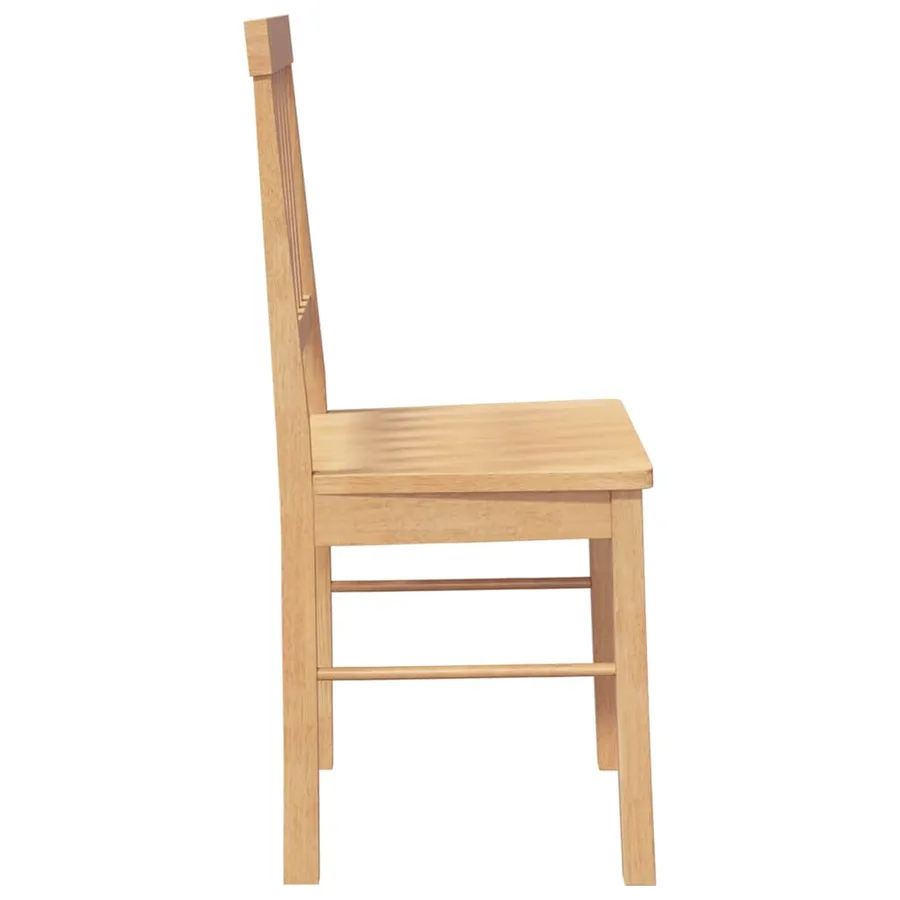 Chaises à manger 2 pcs bois massif caoutchouc - 6