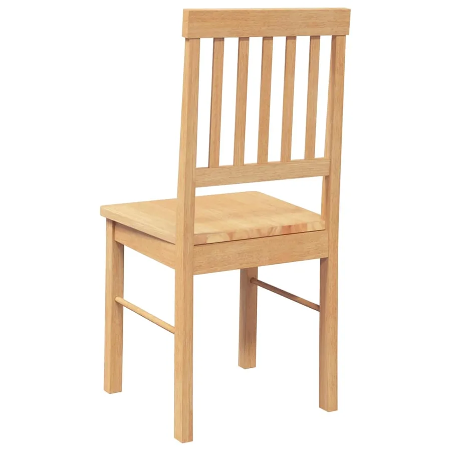 Chaises à manger 2 pcs bois massif caoutchouc - 7