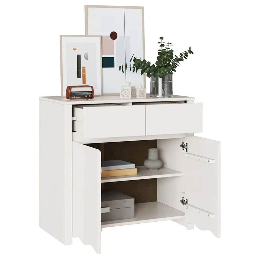 Buffet Drammen Blanc 79 x 43 x 75.5 cm Bois de pin massif - 3