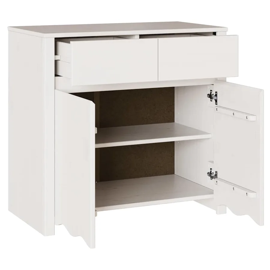 Buffet Drammen Blanc 79 x 43 x 75.5 cm Bois de pin massif - 5