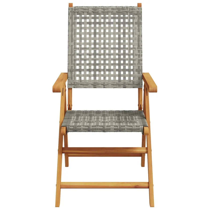 Ensemble de salle à manger pour jardin 7 pcs Gris - 4