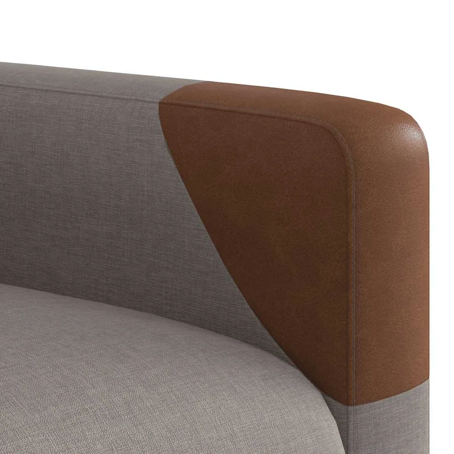 Fauteuil inclinable de massage Taupe Tissu - 11