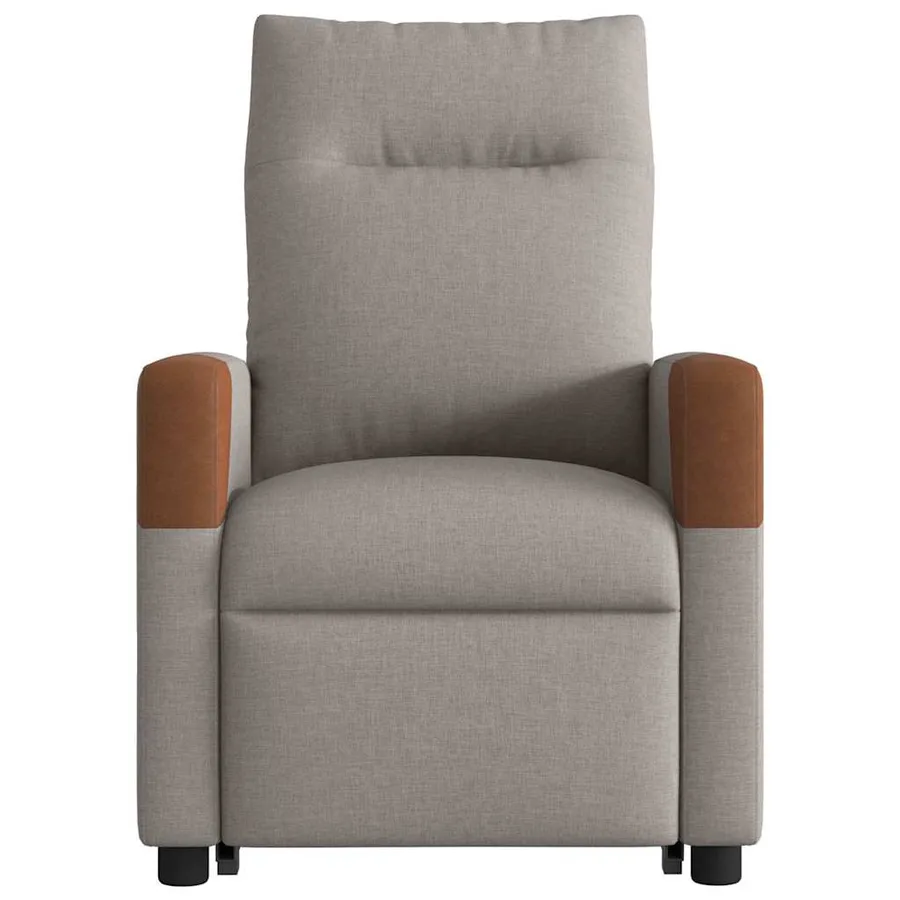 Fauteuil inclinable de massage Taupe Tissu - 5