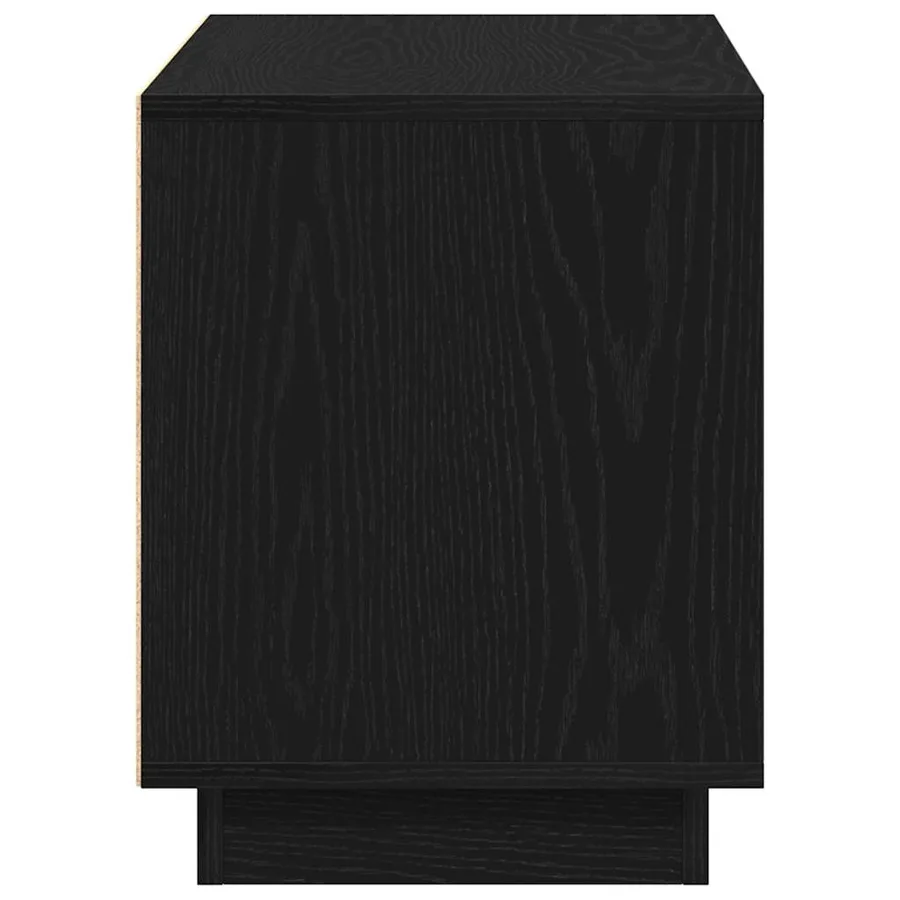 Meuble TV Chêne noir 80 x 35 x 45 cm Bois d'ingénierie - 7