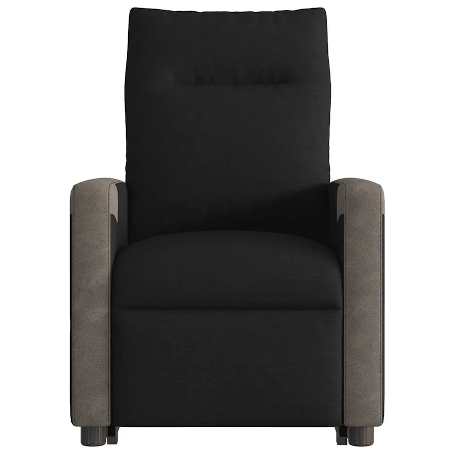 Fauteuil inclinable noir tissu - 5