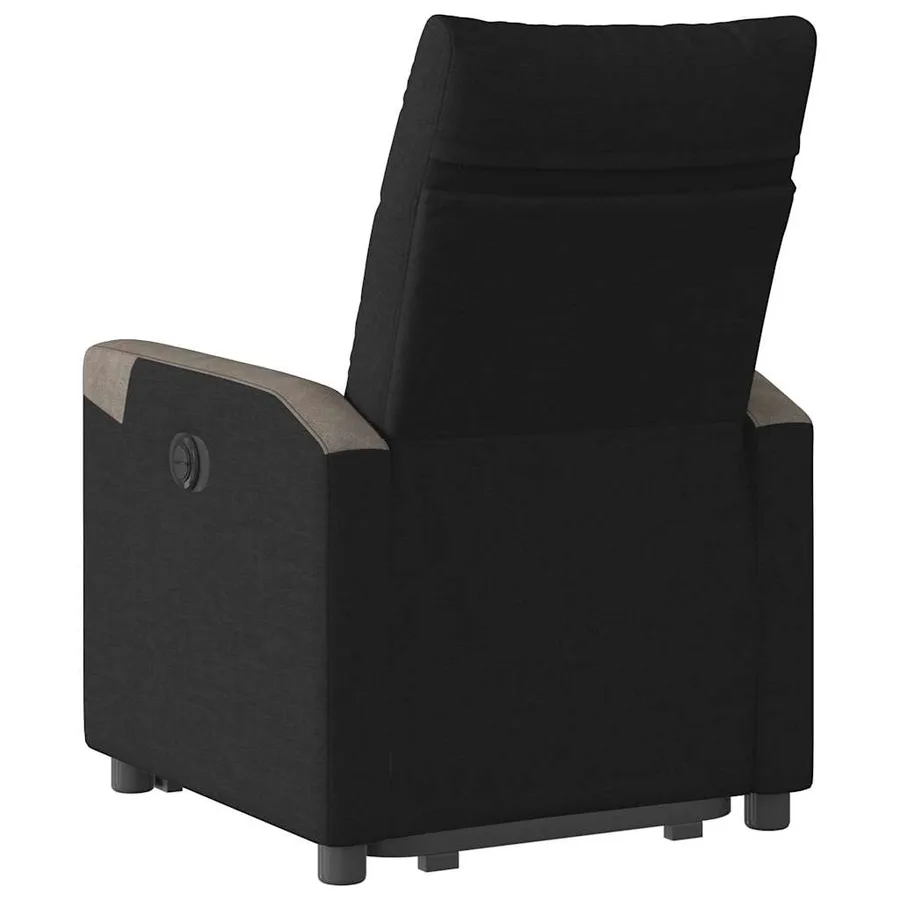 Fauteuil inclinable noir tissu - 7