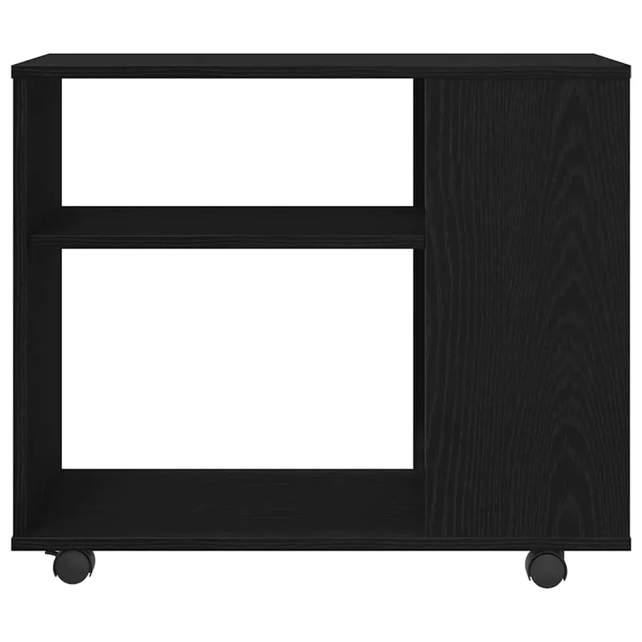 Table d'appoint en chêne noir 70 x 35 x 60 cm Bois d'ingénierie - 5