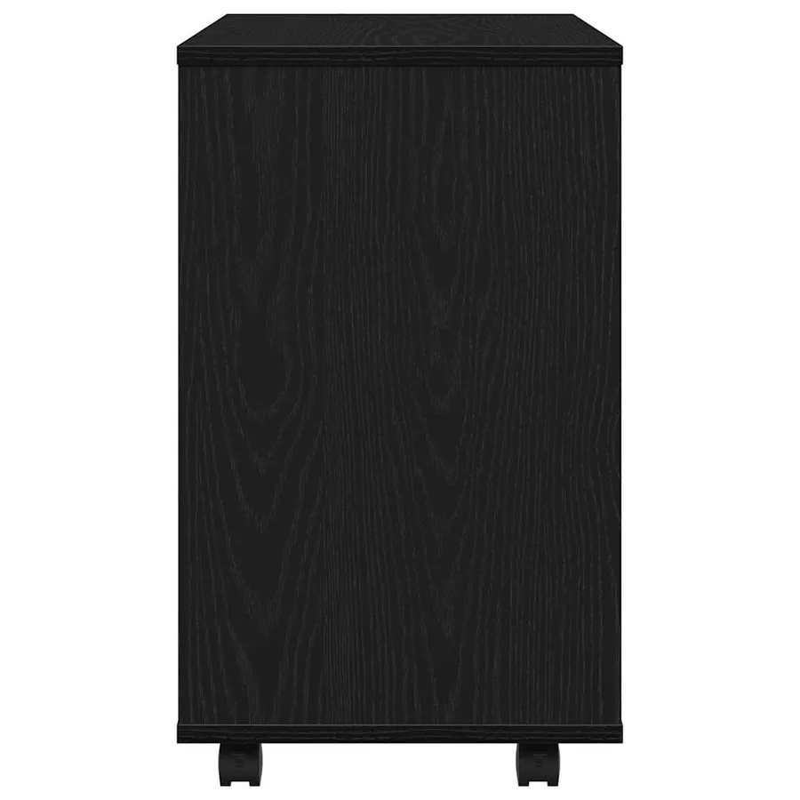 Table d'appoint en chêne noir 70 x 35 x 60 cm Bois d'ingénierie - 6