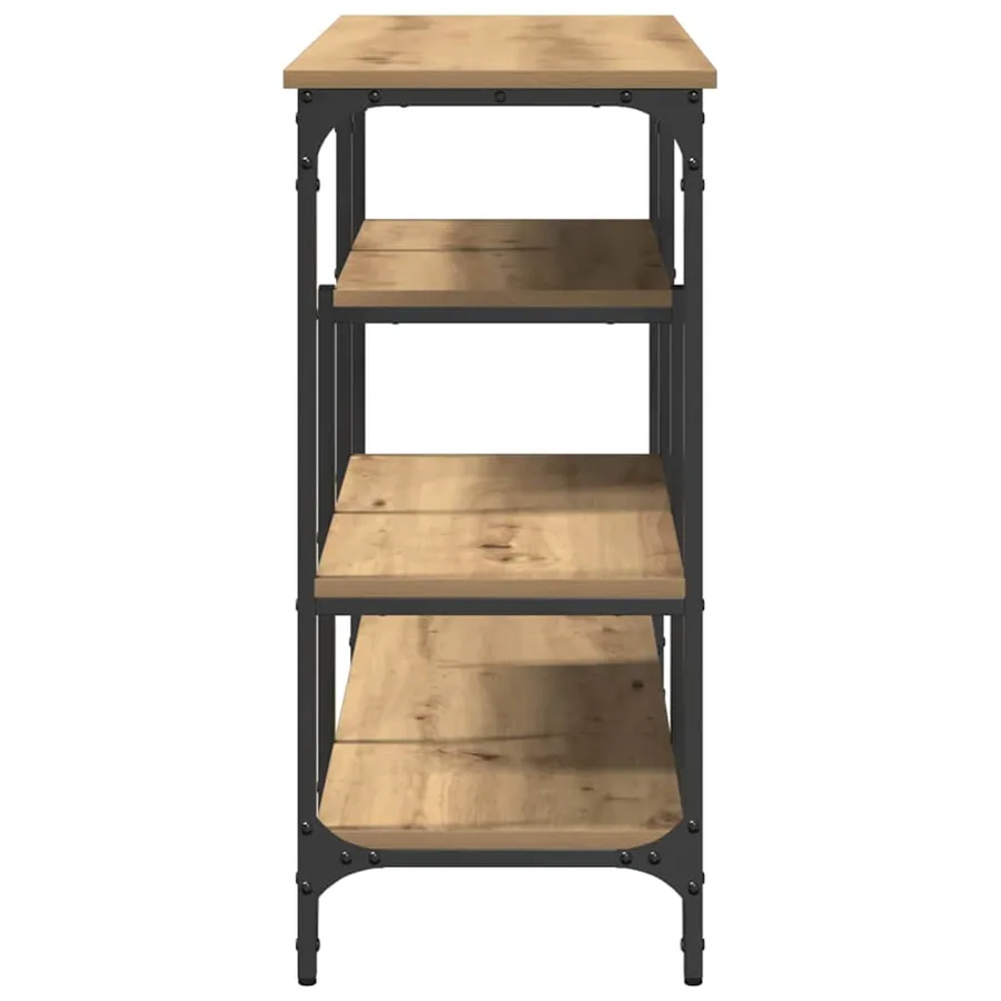 Table Console chêne artisanal 100 x 35 x 75 cm - 6
