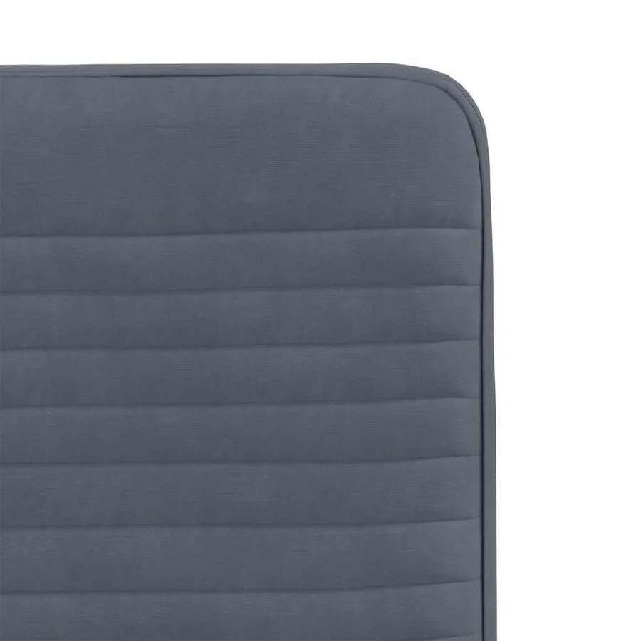 Chaises à manger lot de 4 Gris foncé Velours - 7