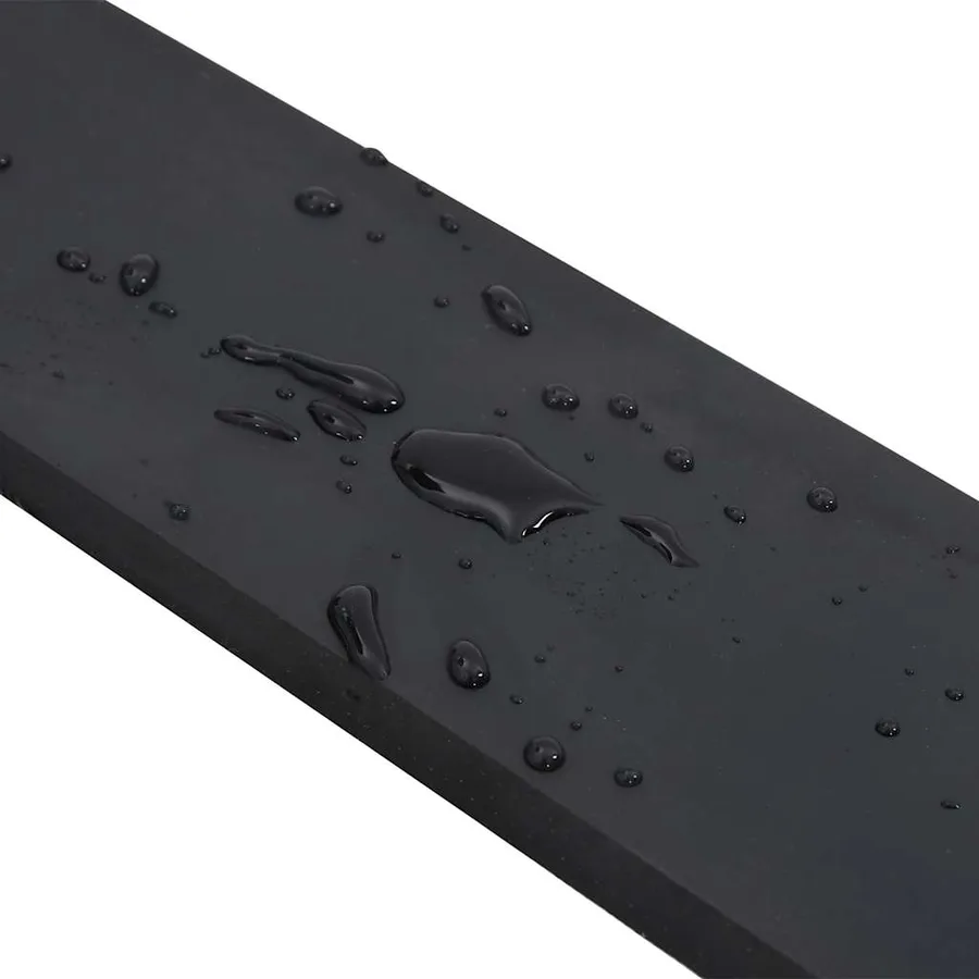 Bordure en caoutchouc de chasse-neige noir 200x10x1 cm - 5