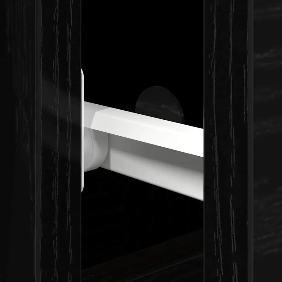 Buffet Chêne noir 101,5 x 35 x 70 cm Bois d'ingénierie - 9