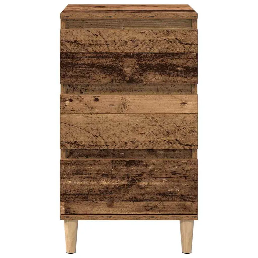 Cabinet de chevet Bois ancien 40 x 35 x 70 cm Bois d'ingénierie - 6
