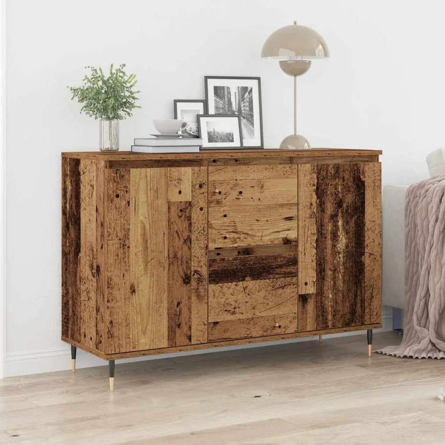 Buffet Bois ancien 101,5 x 35 x 70 cm Bois d'ingénierie