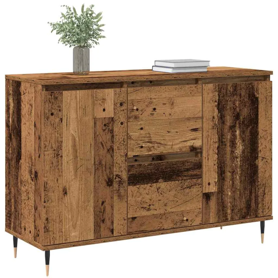 Buffet Bois ancien 101,5 x 35 x 70 cm Bois d'ingénierie - 3