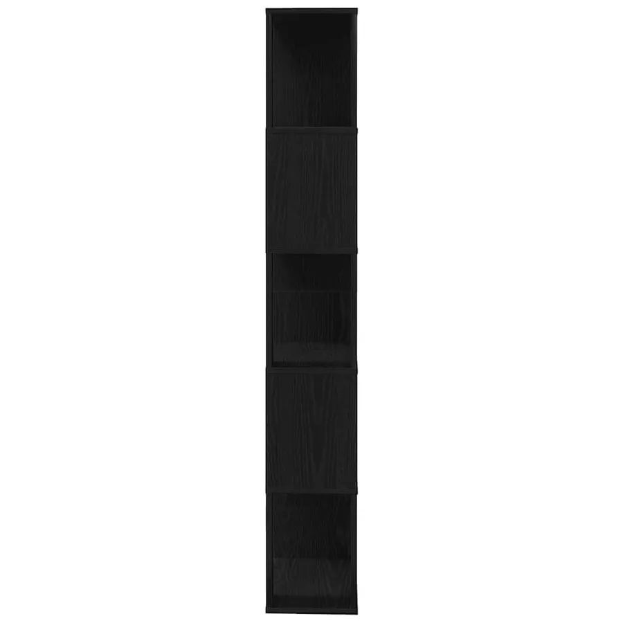 Bibliothèque/Séparateur de pièce chêne noir 45x24x159 cm - 6