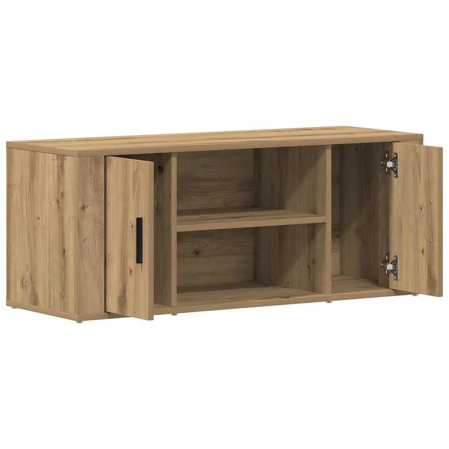 Meuble TV 100 x 35 x 40 cm chêne artisanal Bois d'ingénierie - 5