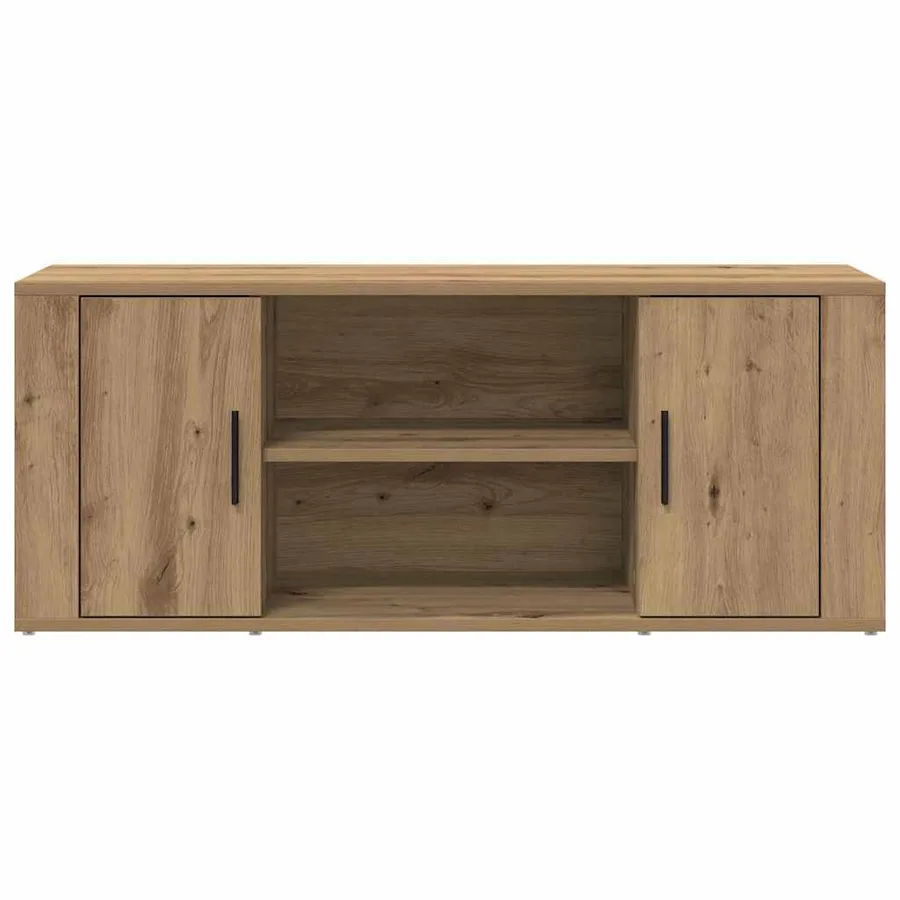 Meuble TV 100 x 35 x 40 cm chêne artisanal Bois d'ingénierie - 6