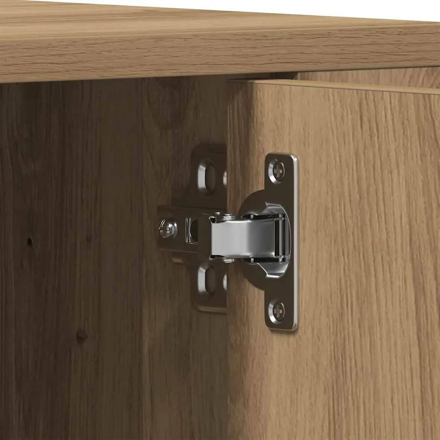 Meuble TV 100 x 35 x 40 cm chêne artisanal Bois d'ingénierie - 9