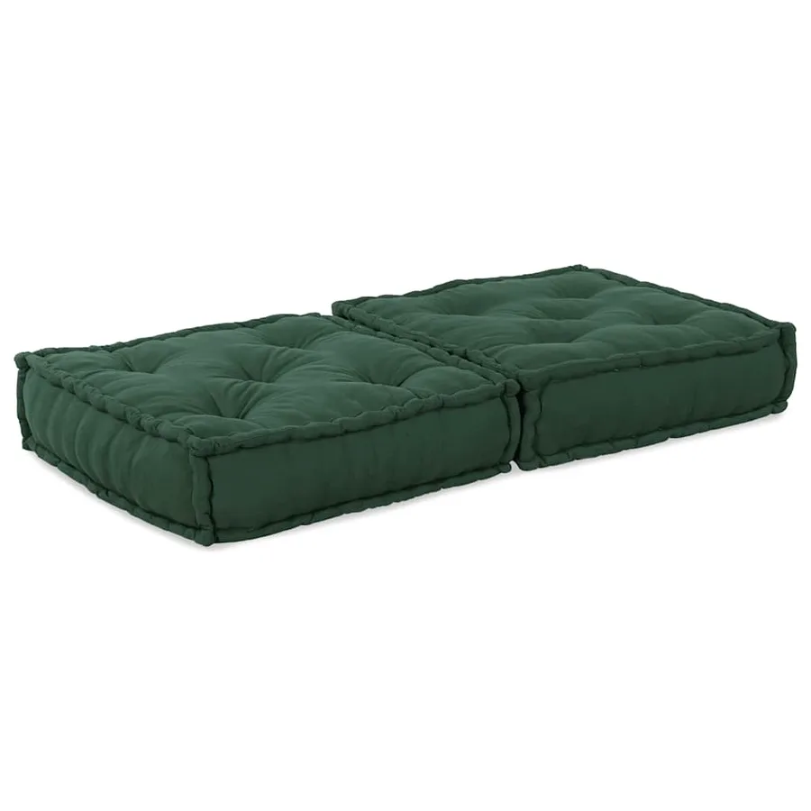 Canapé modulaire vert 70x70x36 tissu - 5