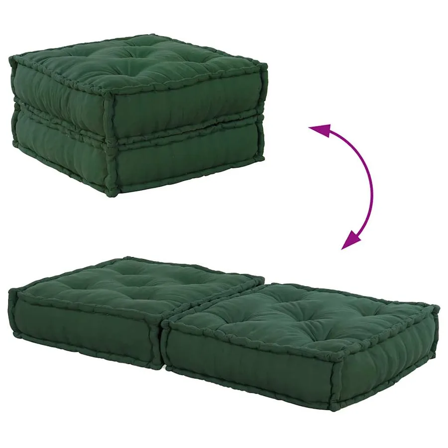 Canapé modulaire vert 70x70x36 tissu - 7