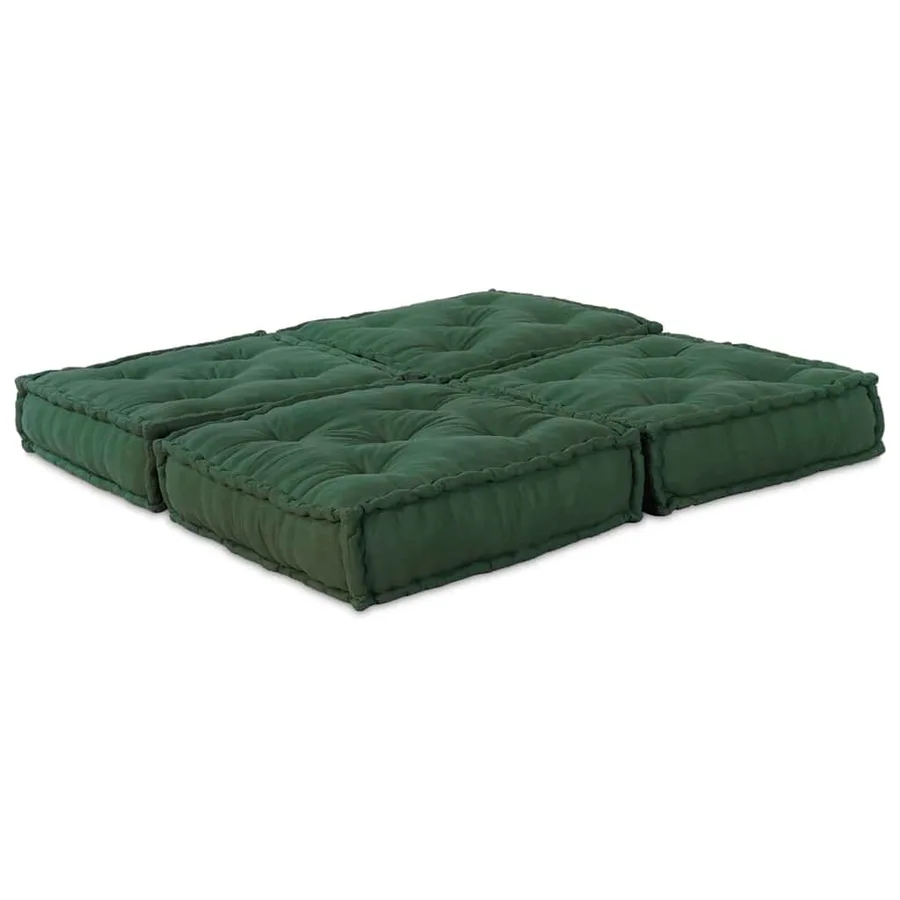 Unité de canapé modulaire 2 pcs Vert 140 x 70 x 36 cm Tissu - 2