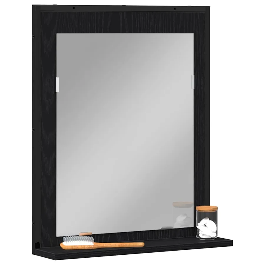 Miroir Chêne noir 50 x 12 x 60 cm Verre et Bois Ingénierie - 3