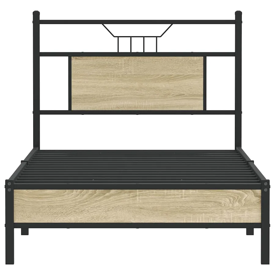 Cadre de lit sans matelas chêne sonoma 80x200 cm - 6