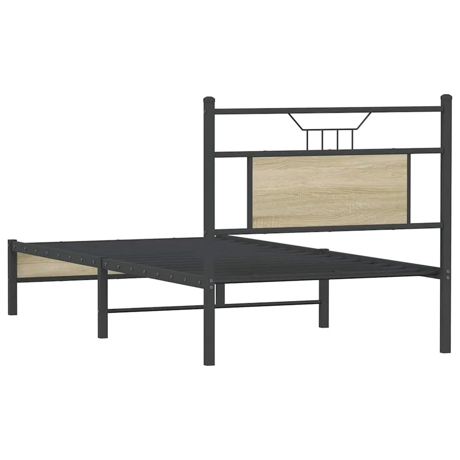 Cadre de lit sans matelas chêne sonoma 80x200 cm - 8