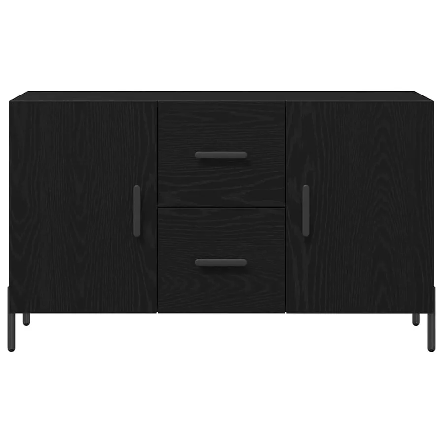 Buffet Chêne noir 100 x 36 x 60 cm Bois d'ingénierie - 7