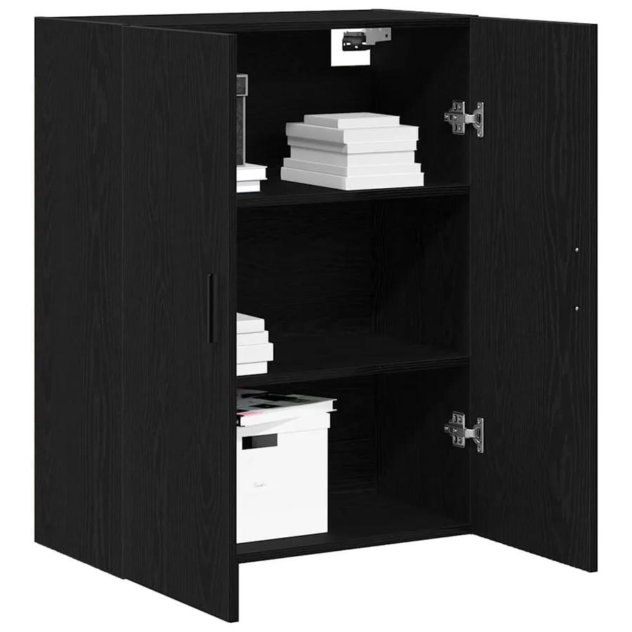 Meuble mural Chêne noir 69,5 x 34 x 90 cm Bois d'ingénierie - 3