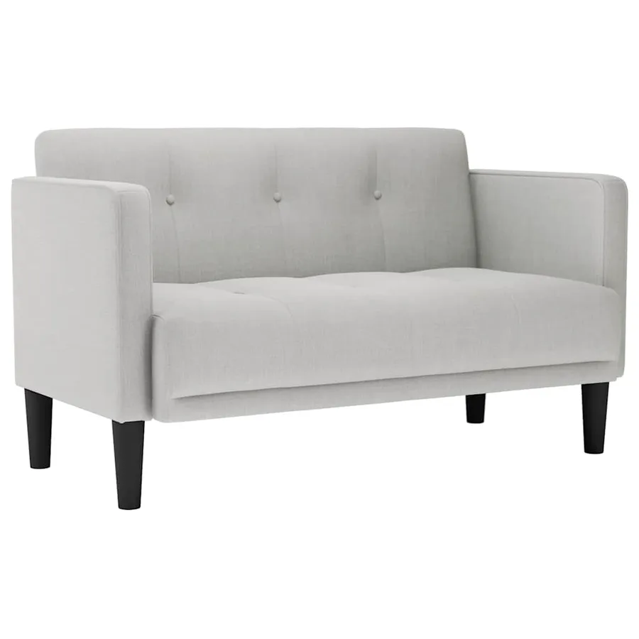 Canapé deux places gris nuage 111 cm en tissu - 2