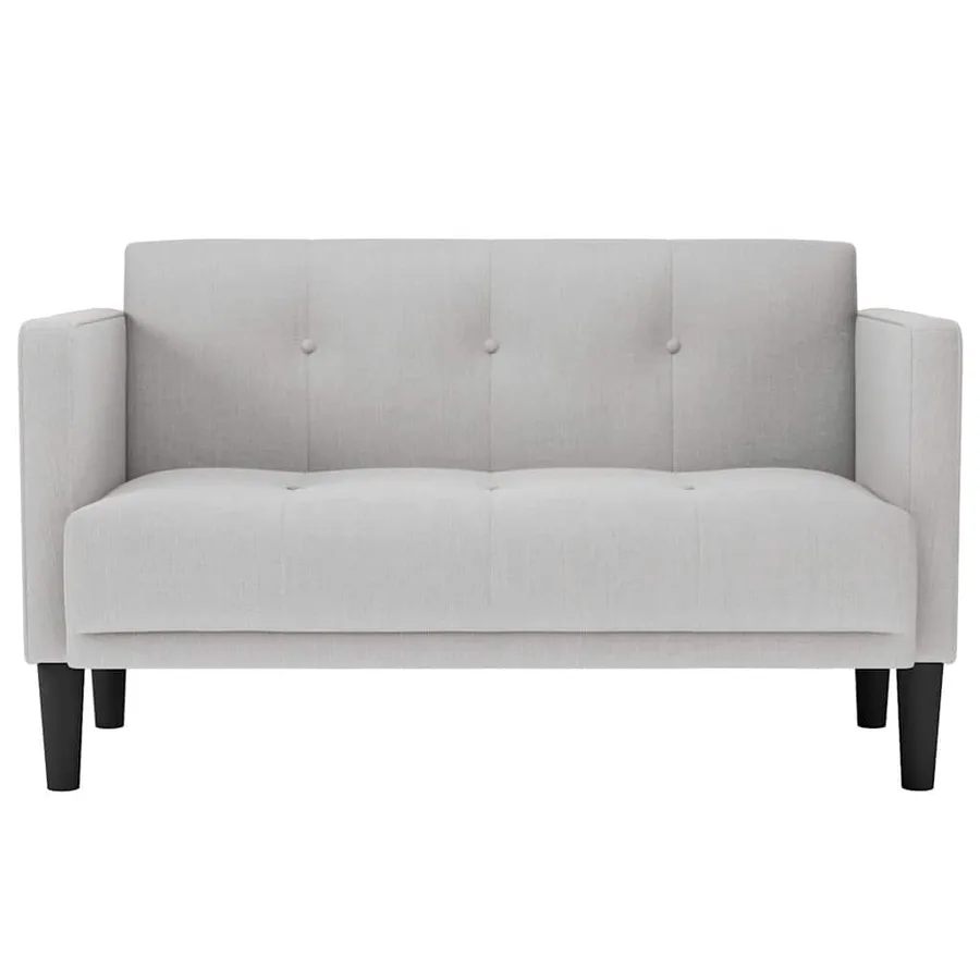 Canapé deux places gris nuage 111 cm en tissu - 3