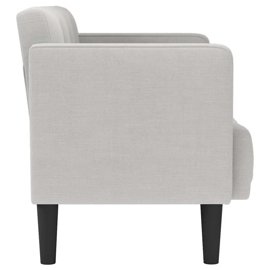 Canapé deux places gris nuage 111 cm en tissu - 4